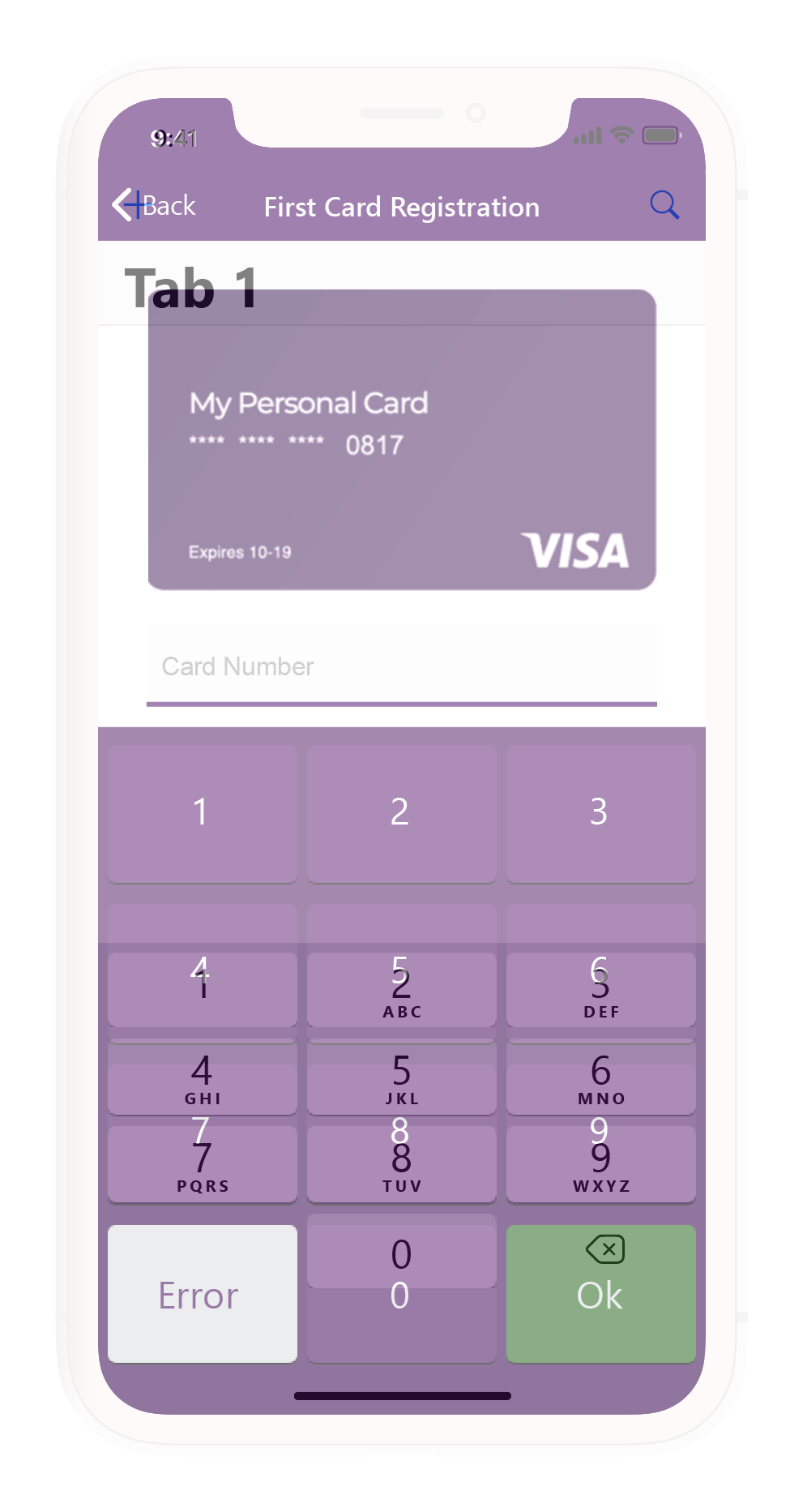 The default keypad design overlayed on top of the custom keypad design showing the change of coordinates point for each number key.