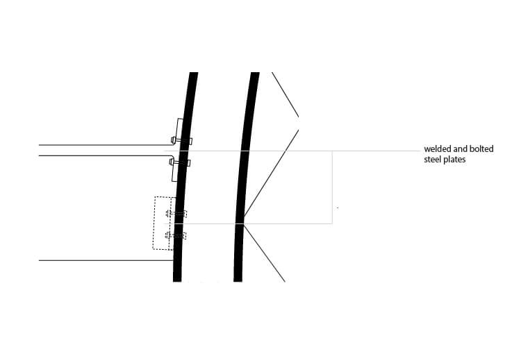 Detail drawing of the Stairs and the Structural Railings