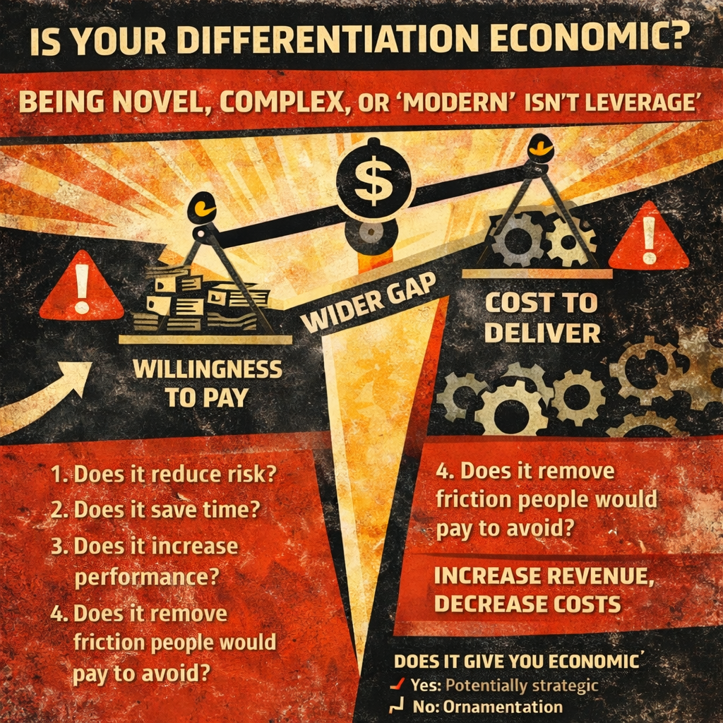 Differentiation is economic