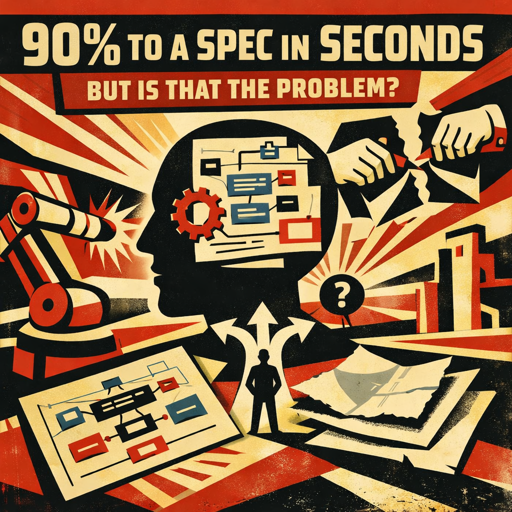AI can get you 90% of the way to a spec in seconds