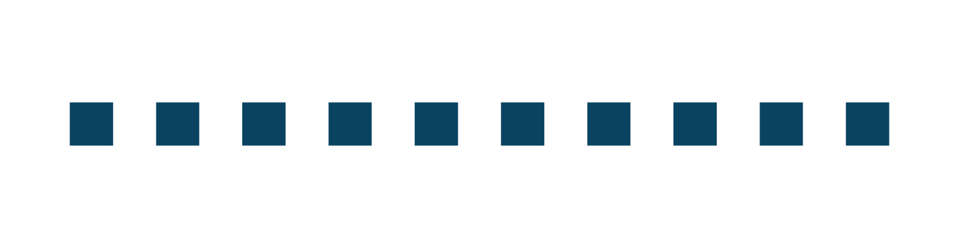 Squares off equal sizes arranged linearly