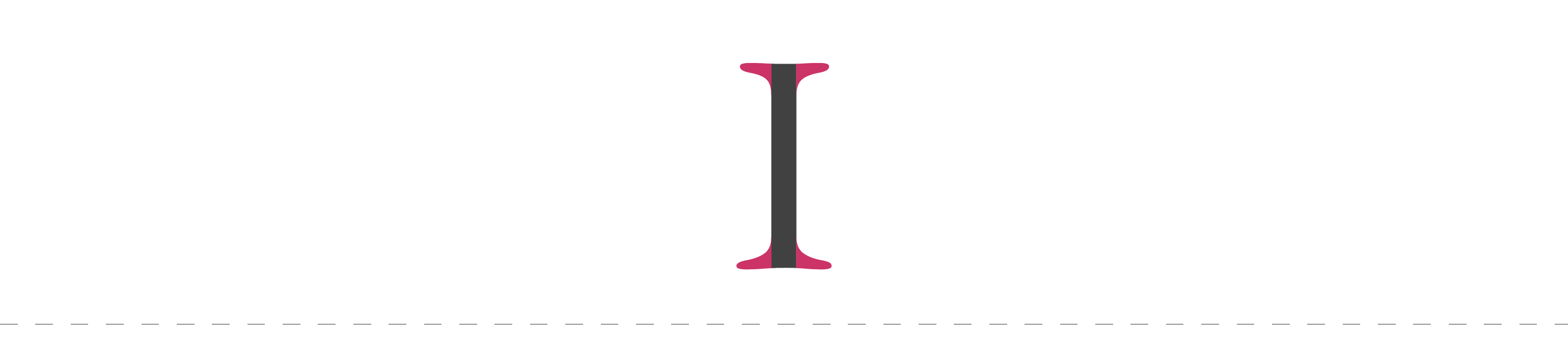 The serif is the "wing" of the letter,or a small line that attached to a letter