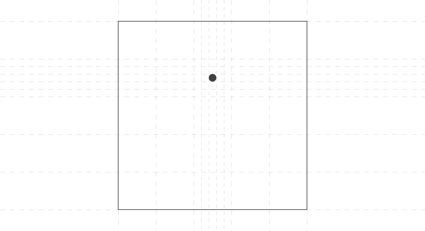 Showing a point defined by a grid subdivisions